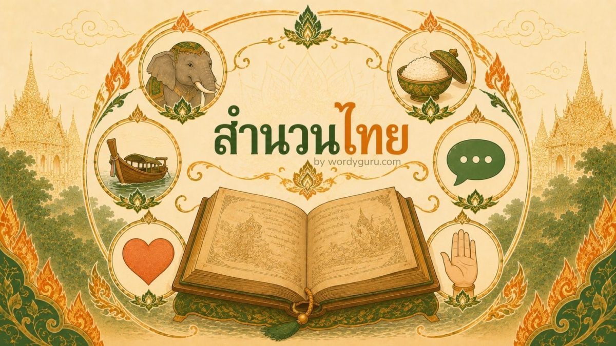 คลังสำนวนไทย 200 คำ พร้อมความหมาย ที่มา และเทคนิคจำ ก-ฮ