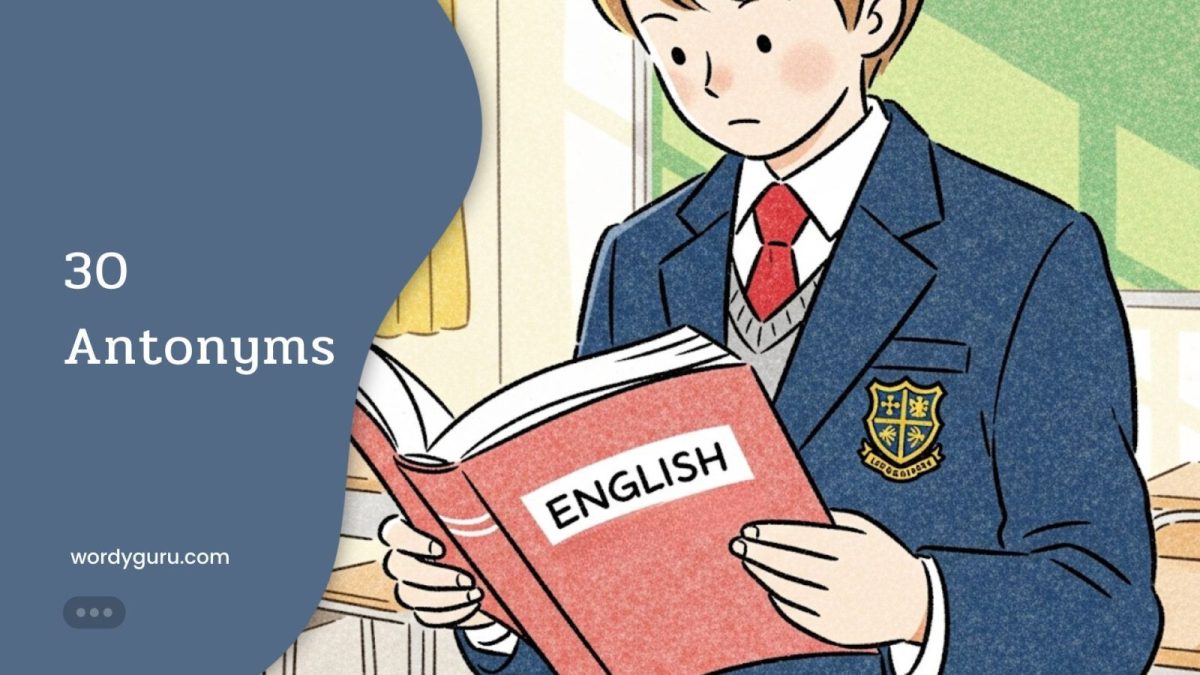 ตัวอย่างการใช้งาน Antonyms (คำตรงข้าม) ในประโยคภาษาอังกฤษ