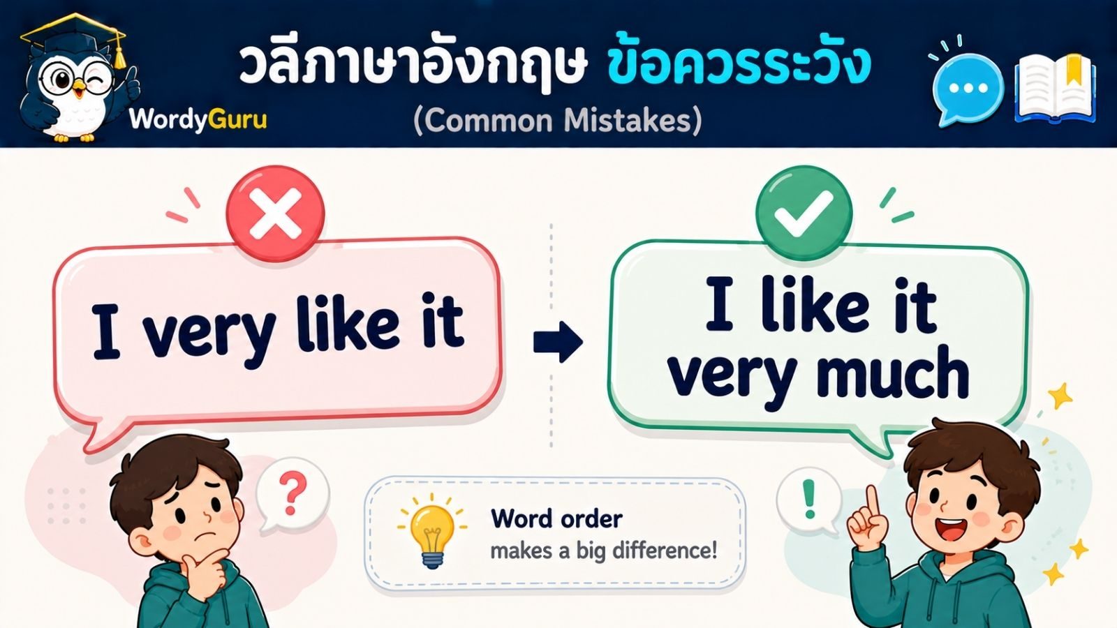 วลีภาษาอังกฤษที่คนไทยมักใช้ผิด พร้อมวิธีแก้