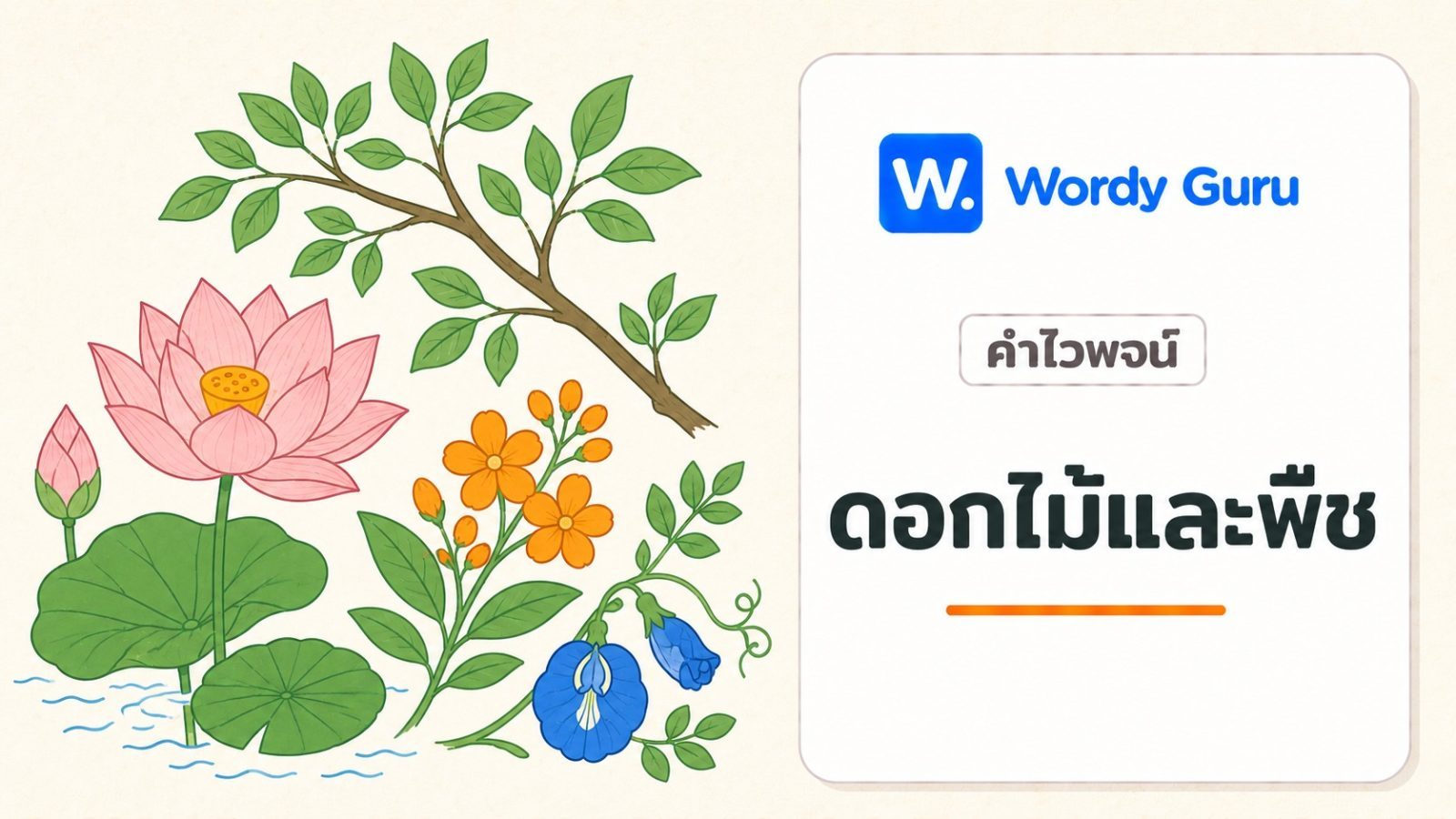 คำไวพจน์ดอกไม้และพืช มีอะไรบ้าง พร้อมความหมายและตัวอย่าง