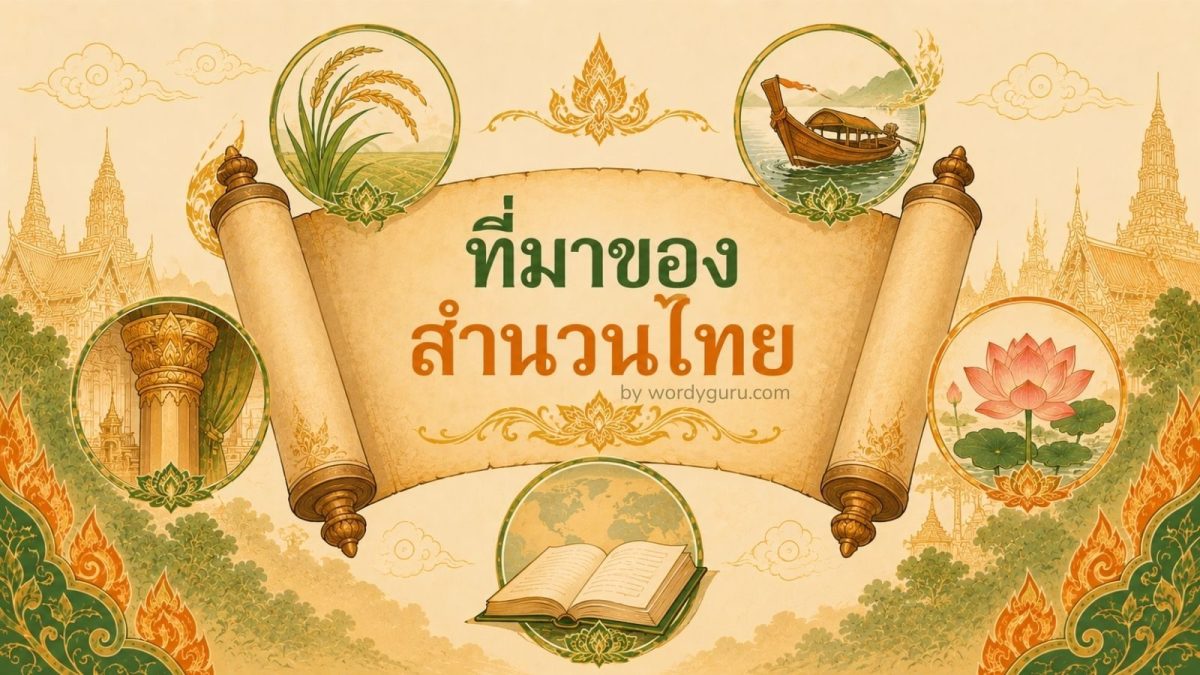 ที่มาของสำนวนไทย ภูมิปัญญาจาก 5 แหล่งวัฒนธรรม เกษตรกรรม วรรณคดี ศาสนา