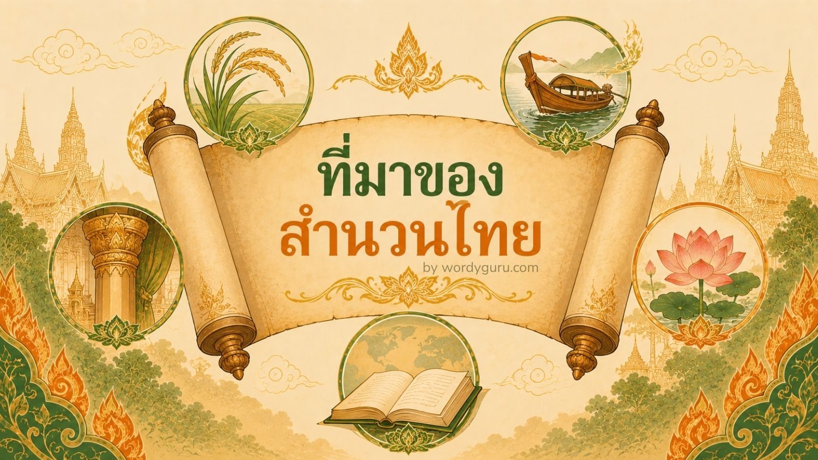 ที่มาของสำนวนไทย - ภูมิปัญญาจาก 5 แหล่งวัฒนธรรม