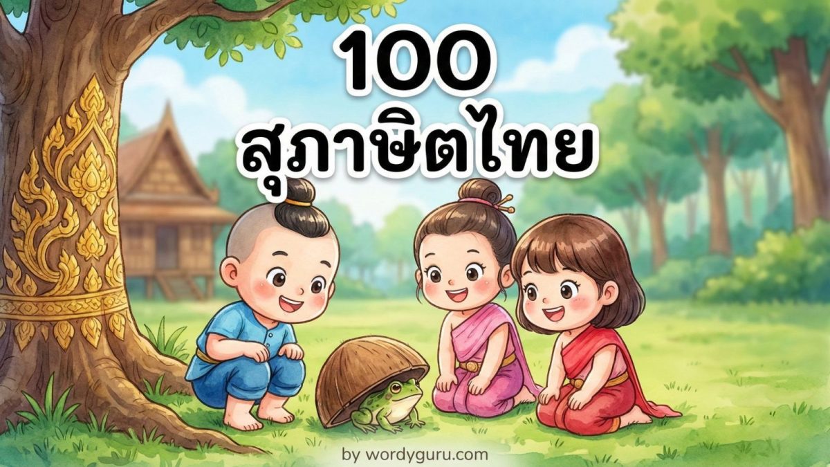 100 สุภาษิตไทยที่นักเรียนควรรู้