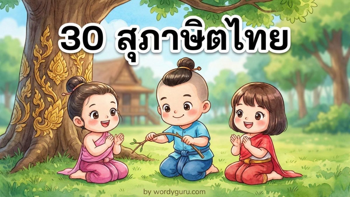 30 สุภาษิตสอนใจ แสดงถึงการเติบโตทางความคิด