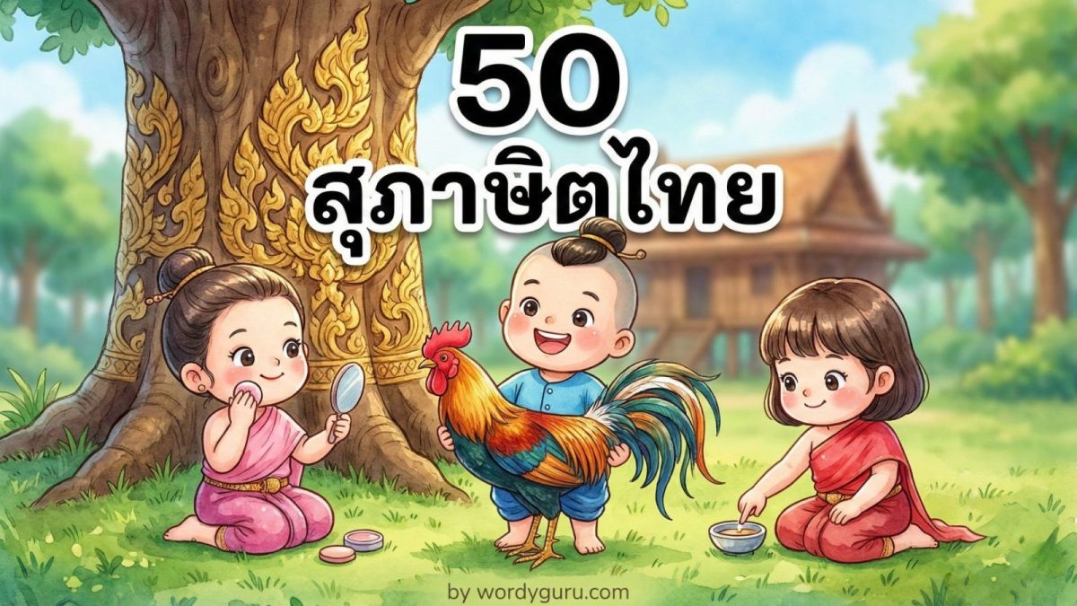 50 สุภาษิตไทยสอนใจ