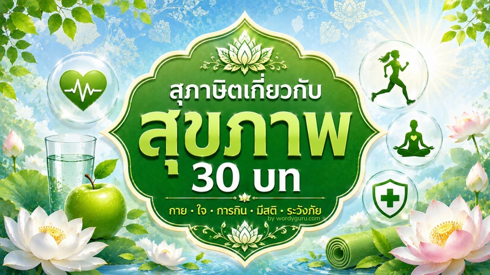 สุภาษิตเกี่ยวกับสุขภาพ - 30 บทคัดสรรเพื่อสุขภาพกายใจที่ดี