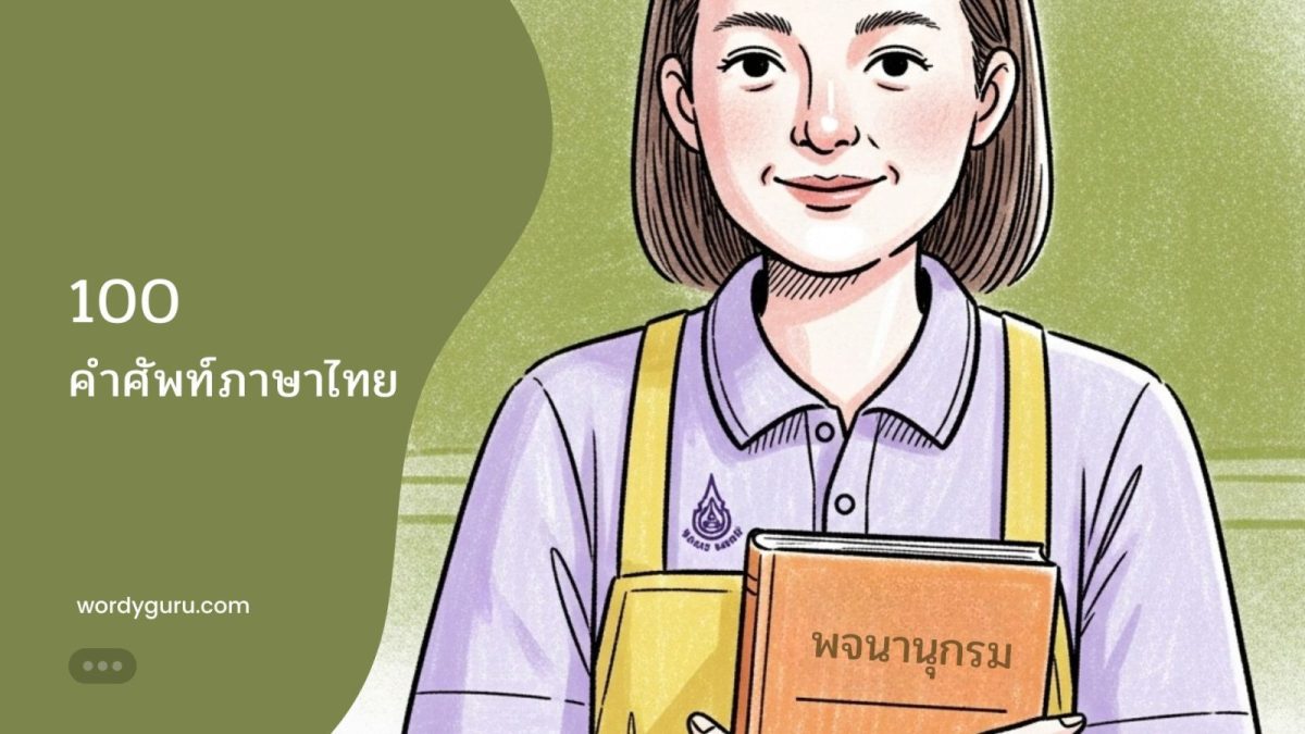 คัดเลือก 100 คำศัพท์ภาษาไทยพื้นฐานที่ใช้บ่อยที่สุด