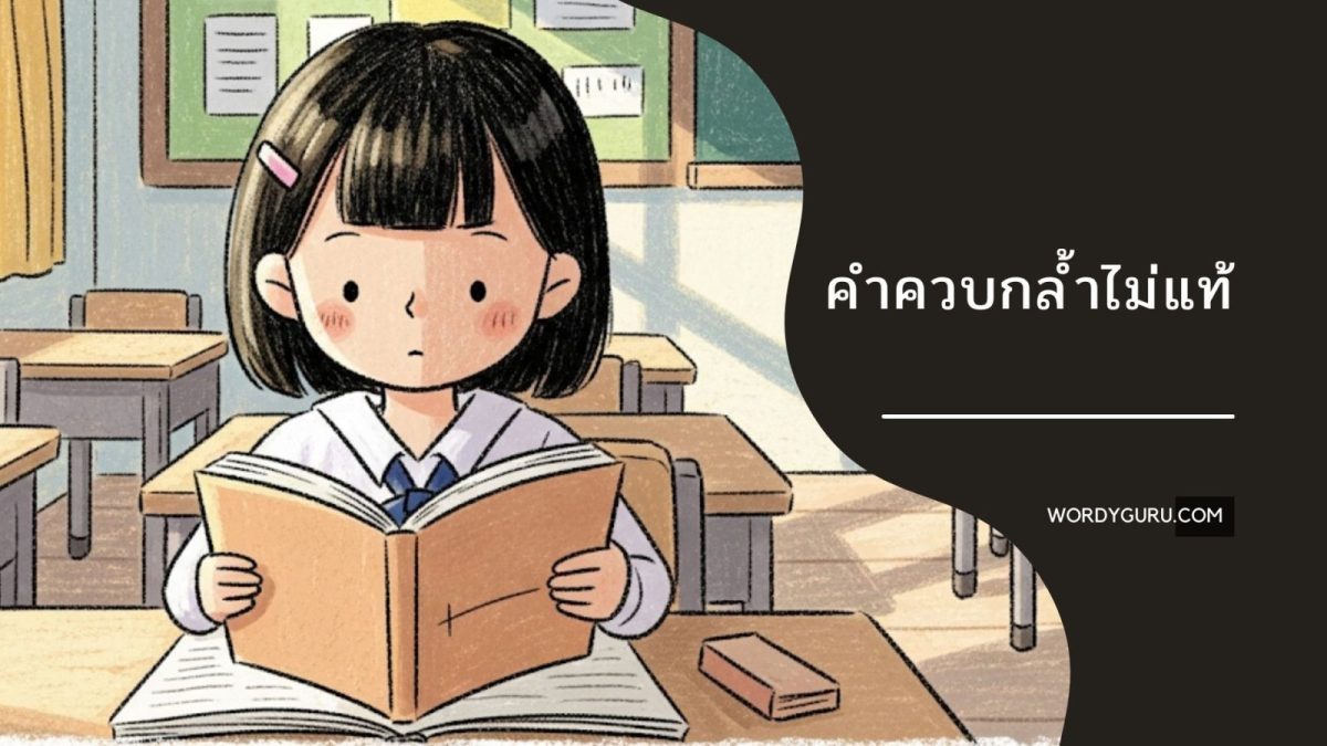 คำควบกล้ำไม่แท้ 40 คำ พร้อมคำอ่านที่ถูกต้อง