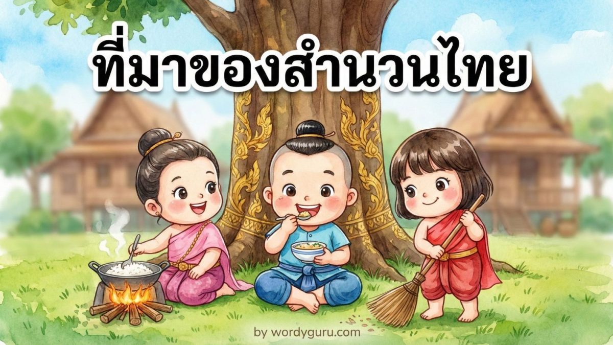 ภาพประกอบที่มาของสำนวนไทย