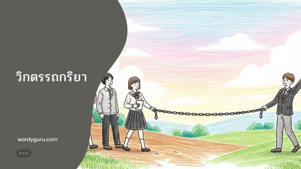 วิกตรรถกริยา ซึ่งทำหน้าที่เป็นตัวเชื่อมประธานกับส่วนเติมเต็มในประโยค