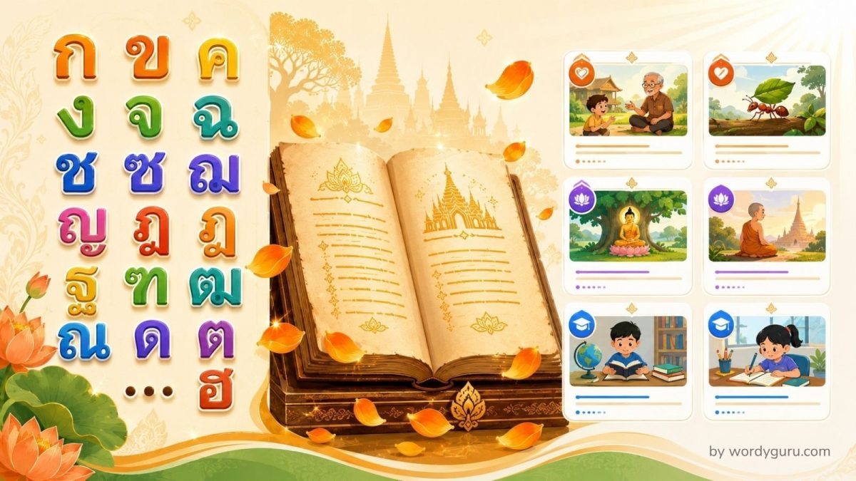 รวมสุภาษิตไทย ก-ฮ ครบในหน้าเดียว
