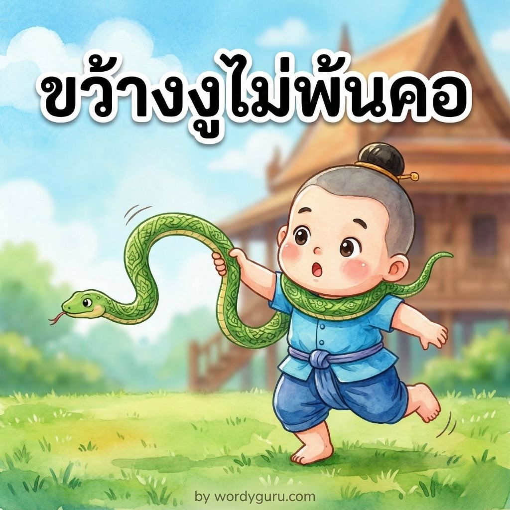 ขว้างงูไม่พ้นคอ